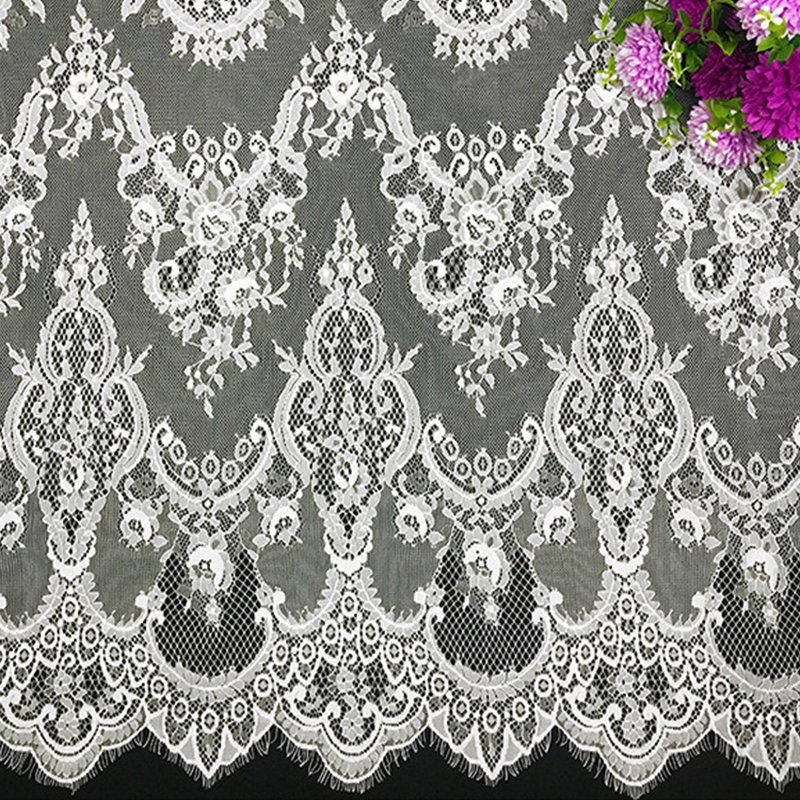 Lace Fabric Nylon Thread Wave Nylon for Bridal Wholesale Supplier 5